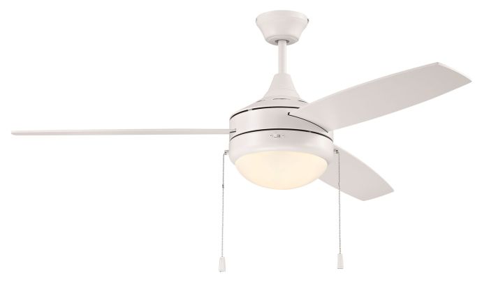 52" Phaze Energy Star 3 in White w/ White Blades Ceiling Fan CRAFTMADE