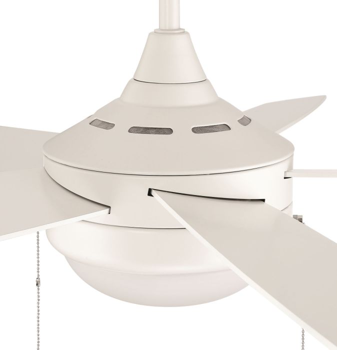 52" Phaze Energy Star 5 in White w/ White Blades Ceiling Fan CRAFTMADE