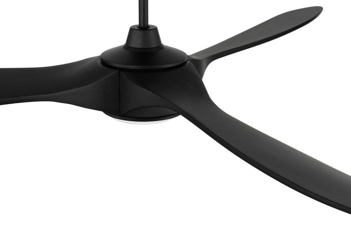 60" Envy in Flat Black  w/ Flat Black Blades Ceiling Fan CRAFTMADE