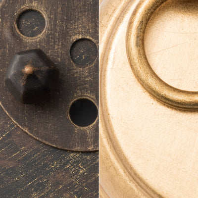 Luna 1 Light English Bronze + Antique Gold Sphere Sconce Wall Sconce Crystorama