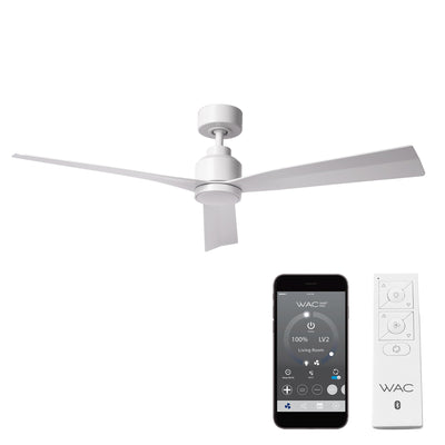 Clean 3-Blade Smart Ceiling Fan Ceiling Fan WAC Lighting