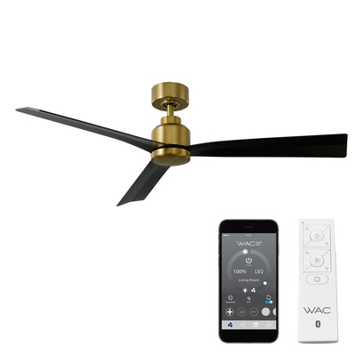 Clean 3-Blade Smart Ceiling Fan Ceiling Fan WAC Lighting