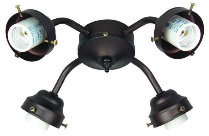 Universal 4 Light Fitter in Oiled Bronze Accessory Craftmade