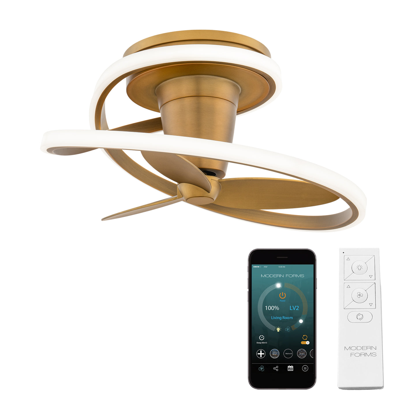 Veloce 3-Blade Smart Fandelier Ceiling Fan Modern Forms