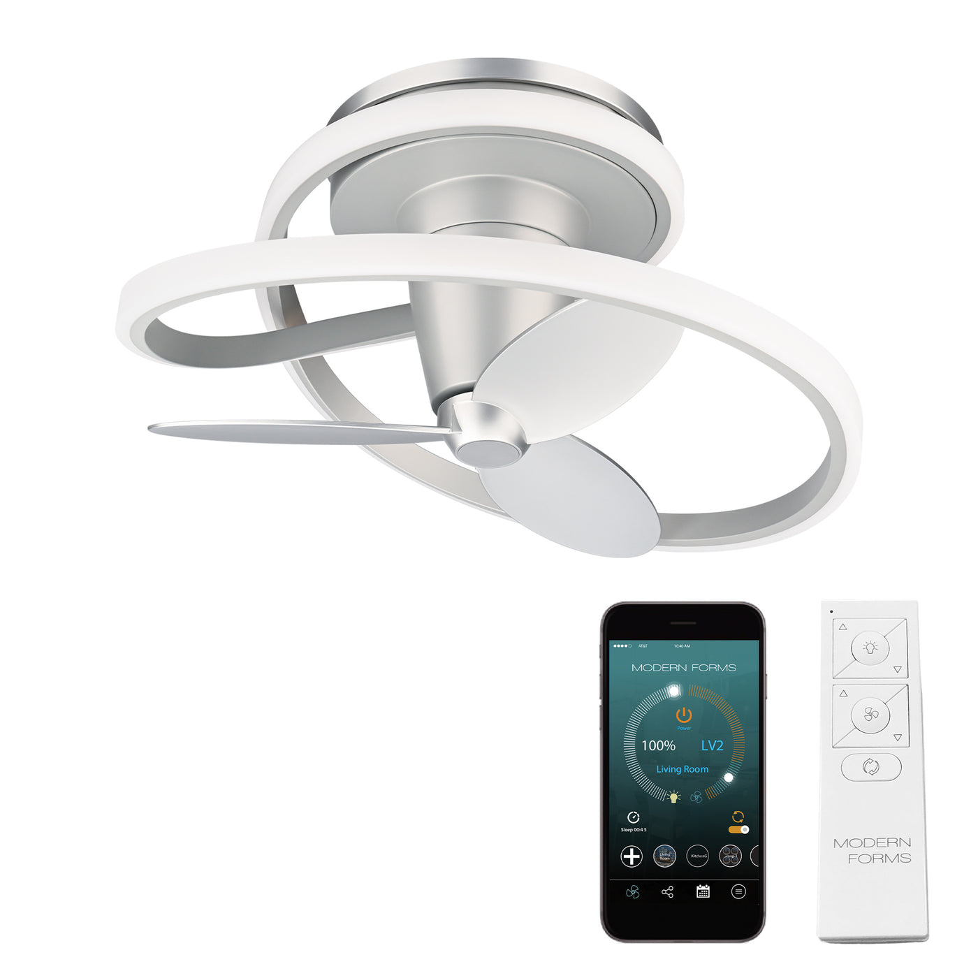 Veloce 3-Blade Smart Fandelier Ceiling Fan Modern Forms