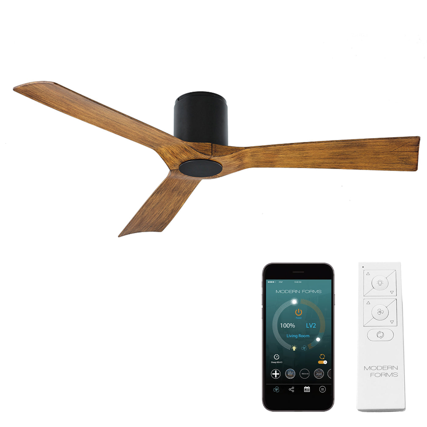 Aviator 3-Blade Flush Mount Ceiling Fan Ceiling Fan Modern Forms