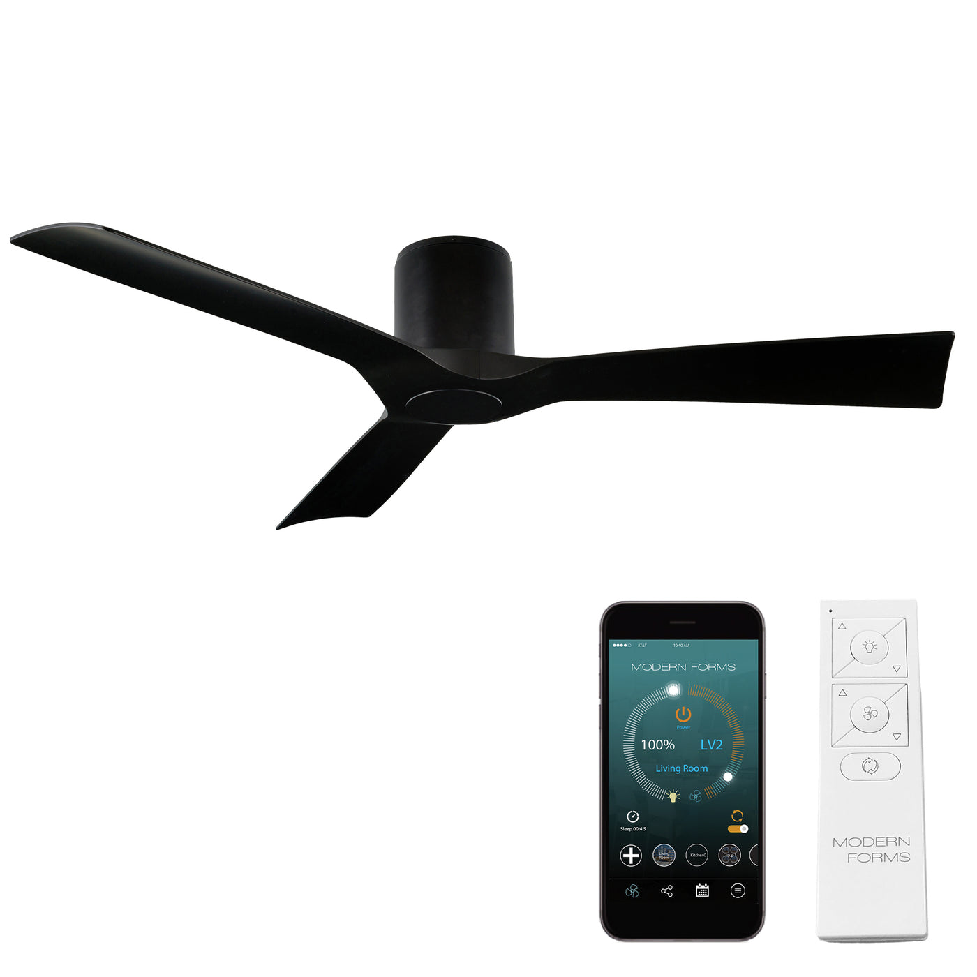 Aviator 3-Blade Flush Mount Ceiling Fan Ceiling Fan Modern Forms