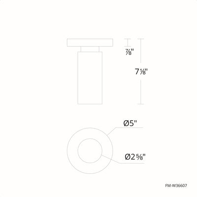 Caliber LED Outdoor Flush Mount Exterior WAC Lighting