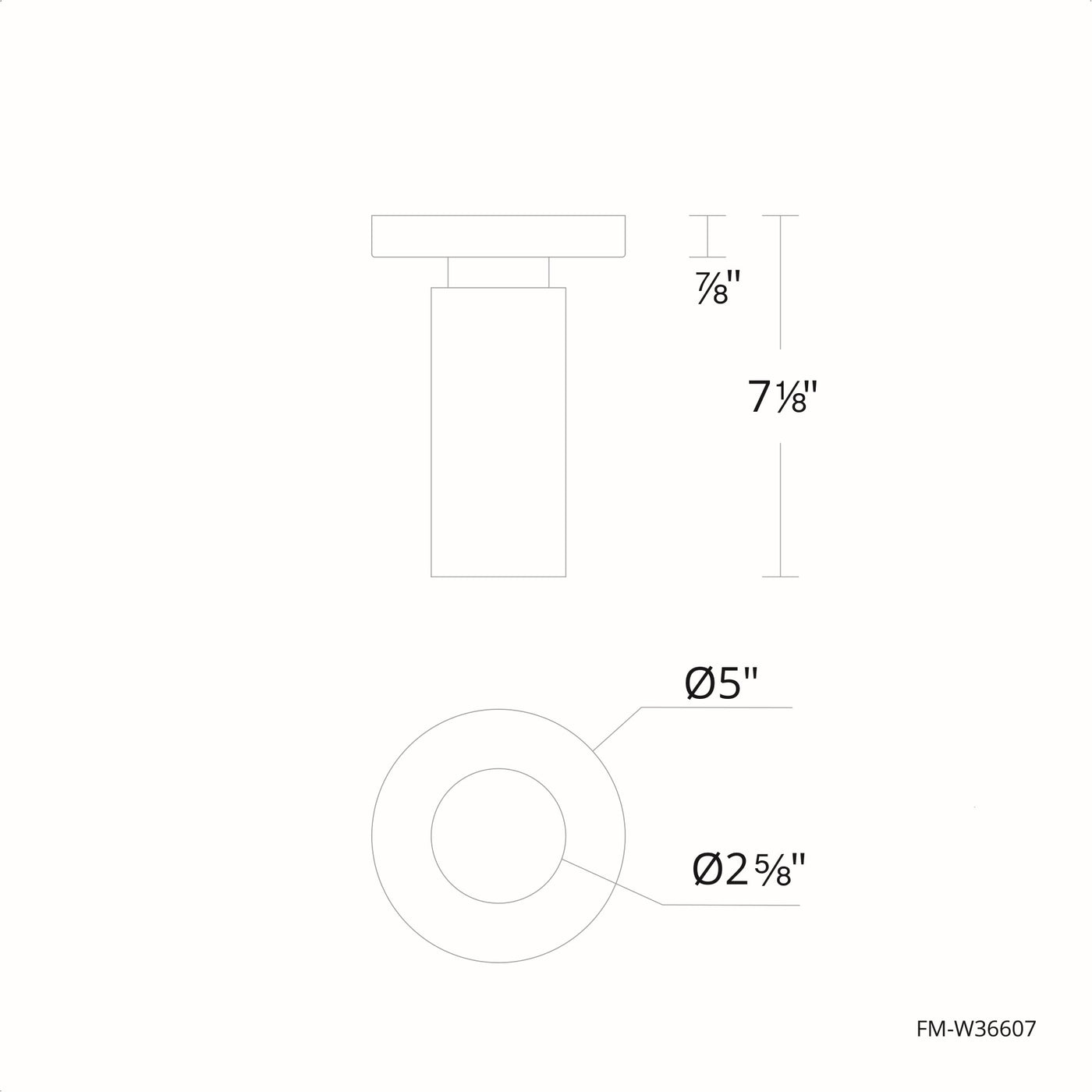 Caliber LED Outdoor Flush Mount Exterior WAC Lighting