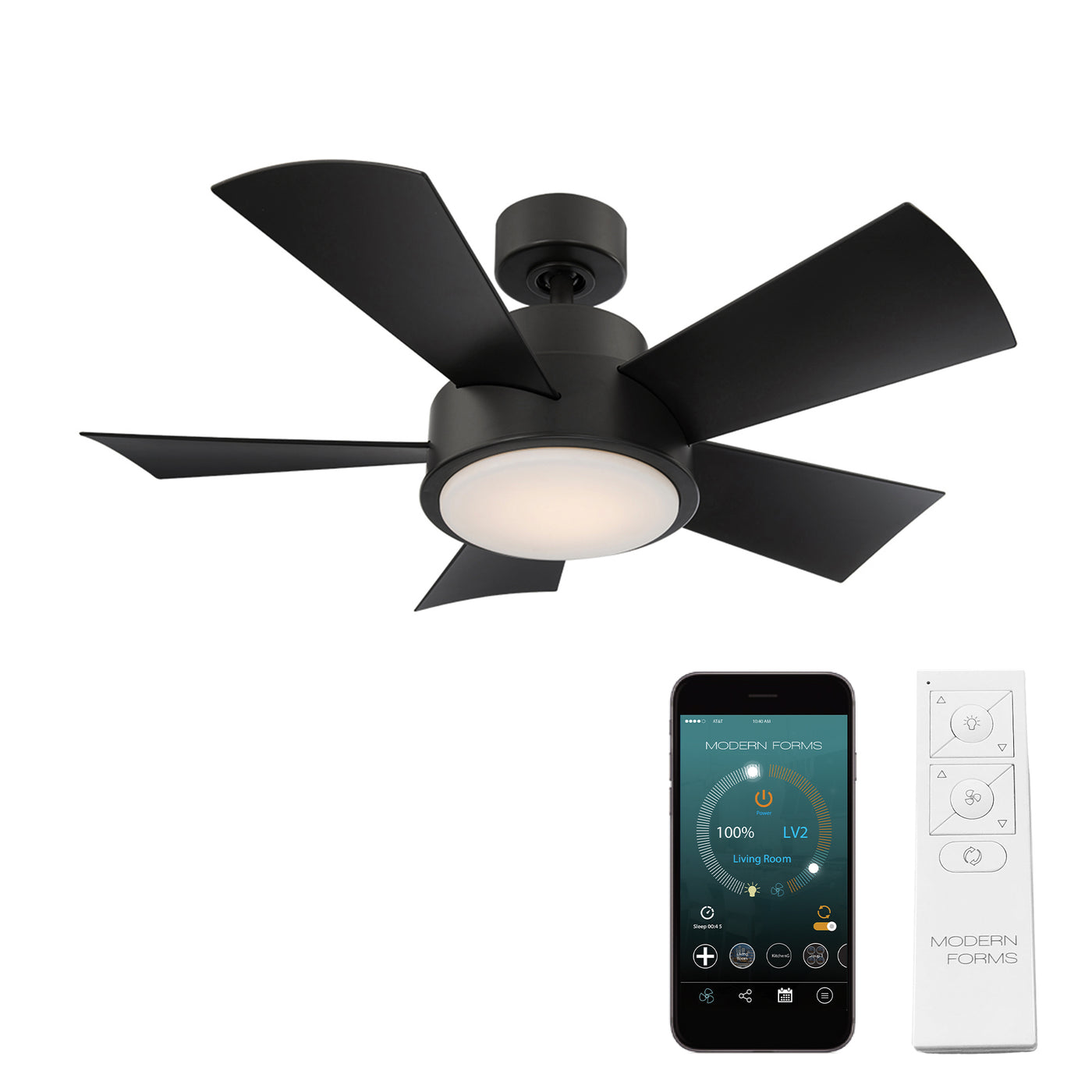 Vox 5-Blade LED Ceiling Fan Ceiling Fan Modern Forms