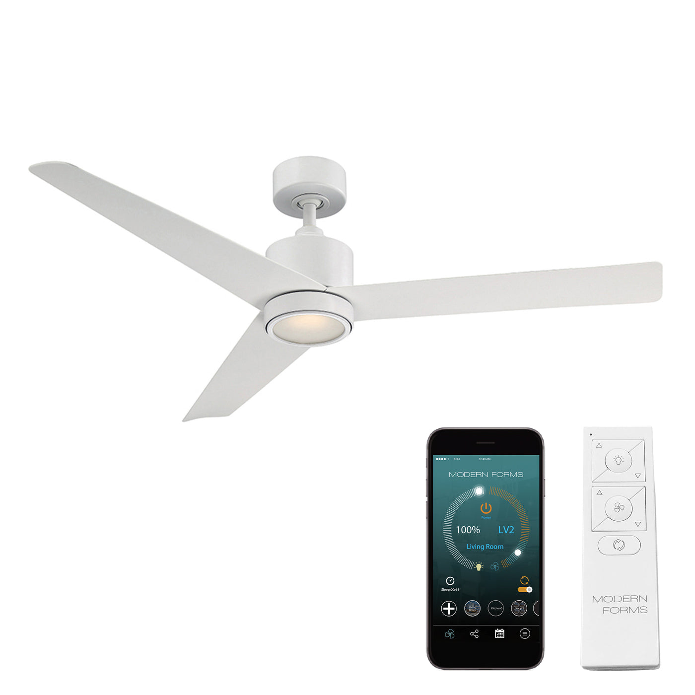 Lotus 3-Blade Ceiling Fan Ceiling Fan Modern Forms