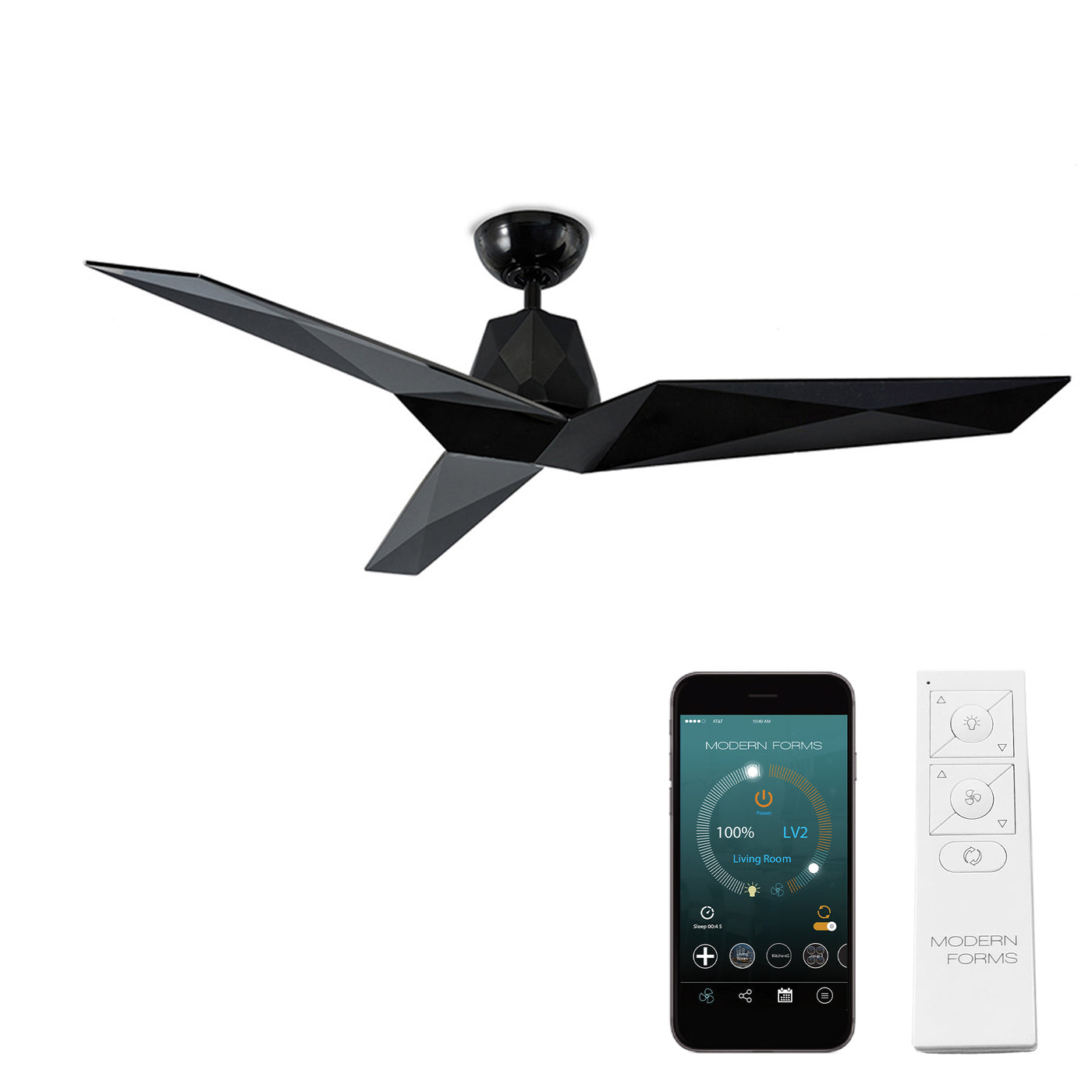 Vortex 3-Blade Ceiling Fan Ceiling Fan Modern Forms