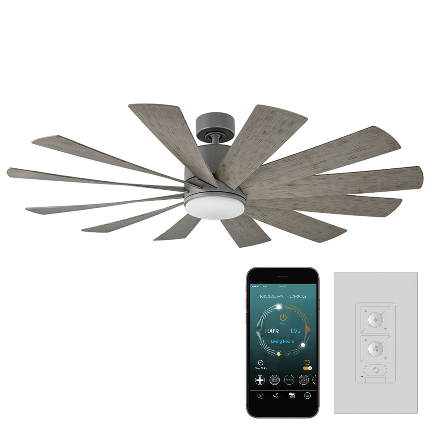 Windflower 12-Blade Ceiling Fan Ceiling Fan Modern Forms