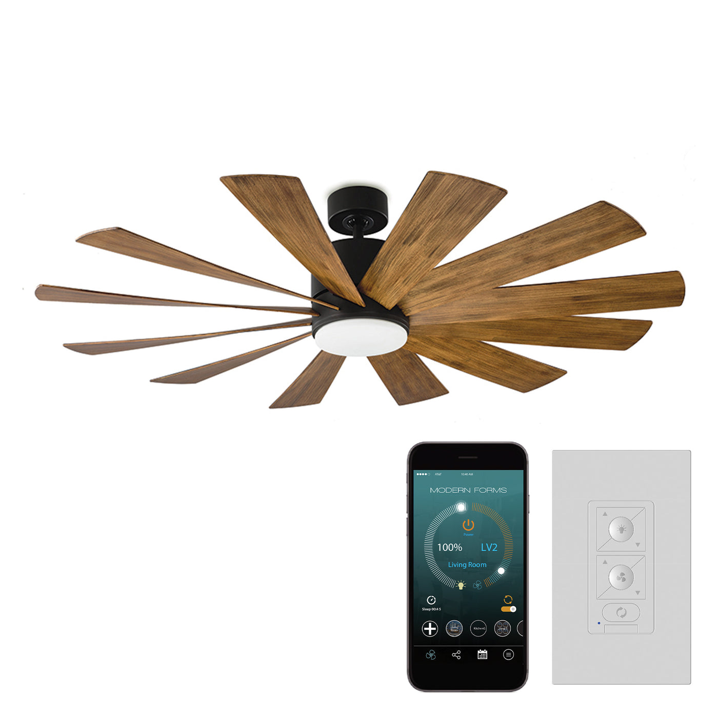 Windflower 12-Blade Ceiling Fan Ceiling Fan Modern Forms