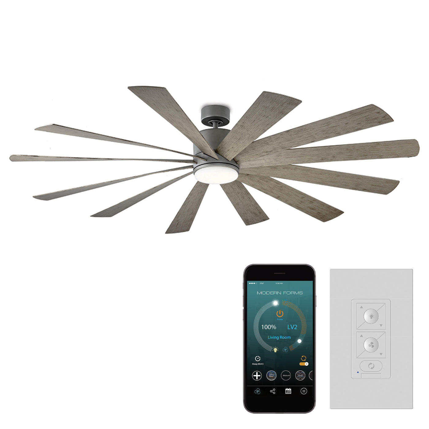 Windflower 12-Blade Ceiling Fan Ceiling Fan Modern Forms