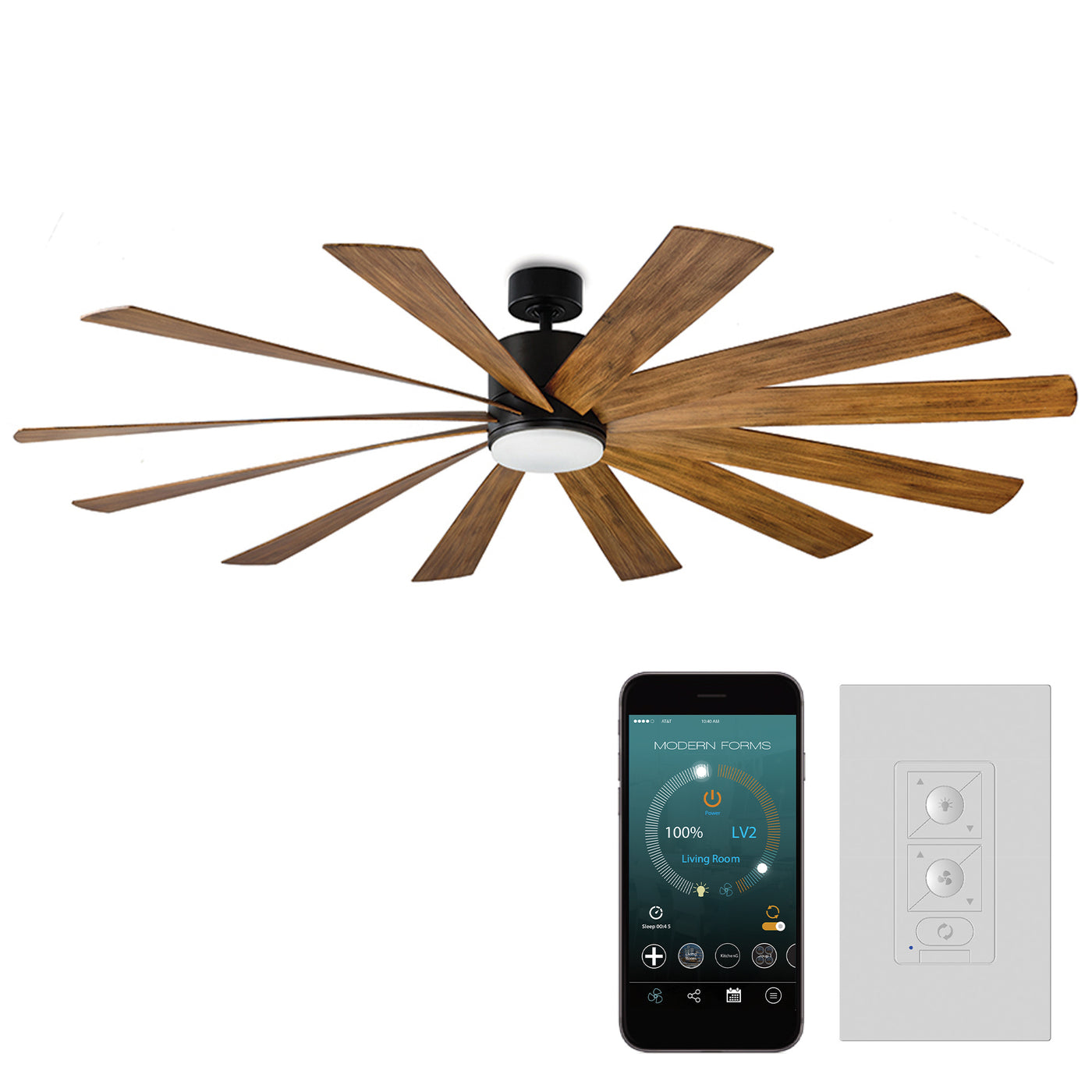 Windflower 12-Blade Ceiling Fan Ceiling Fan Modern Forms