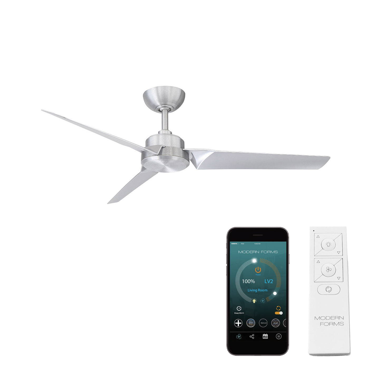 Roboto 3-Blade Ceiling Fan Ceiling Fan Modern Forms