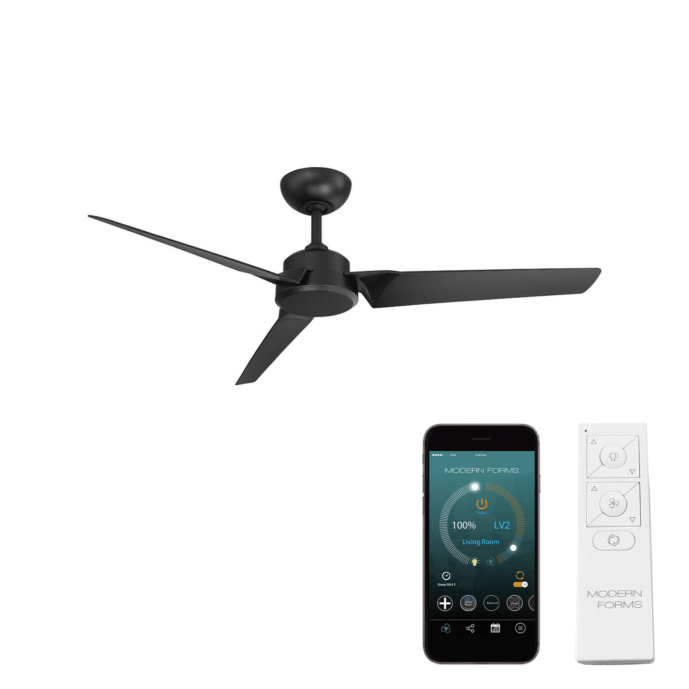 Roboto 3-Blade Ceiling Fan Ceiling Fan Modern Forms