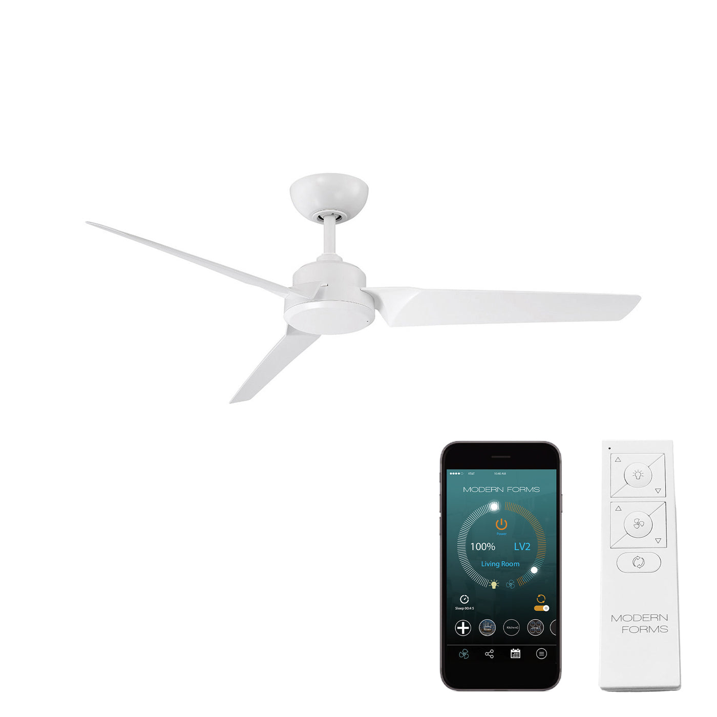 Roboto 3-Blade Ceiling Fan Ceiling Fan Modern Forms