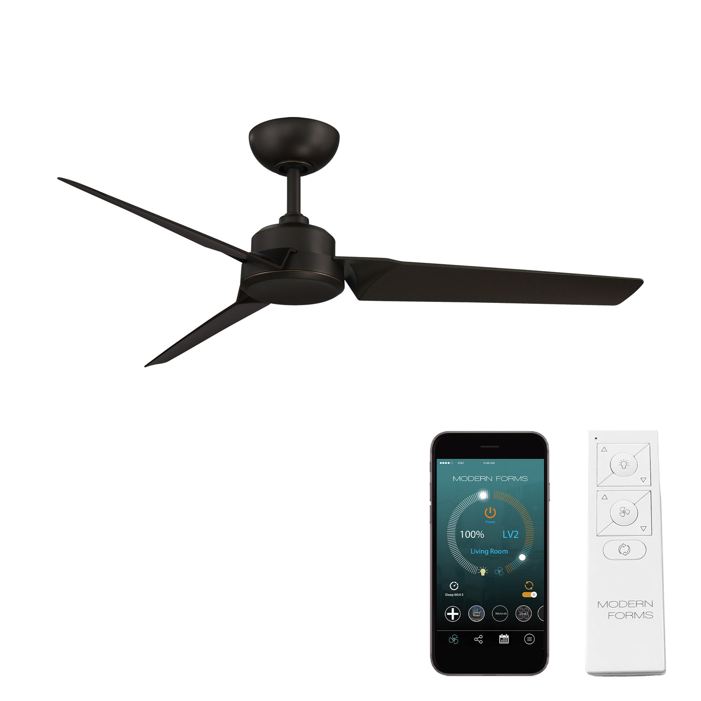 Roboto 3-Blade Ceiling Fan Ceiling Fan Modern Forms