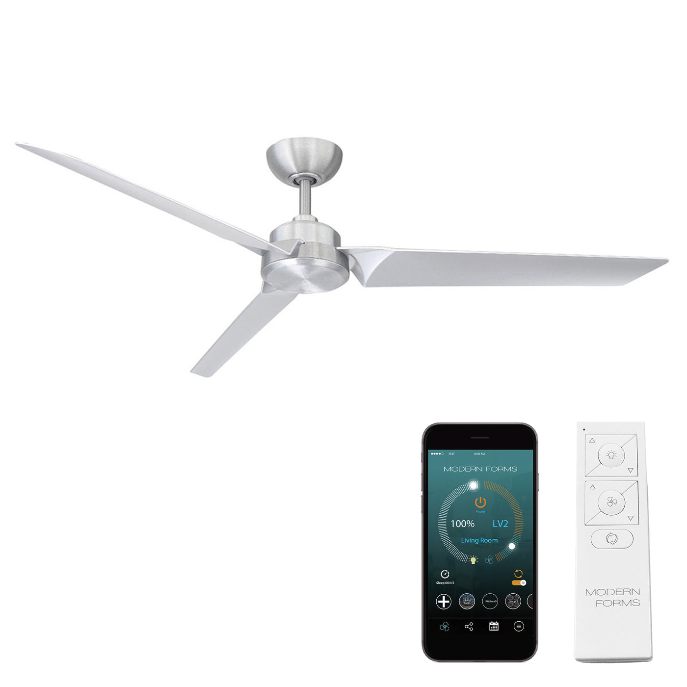 Roboto 3-Blade Ceiling Fan Ceiling Fan Modern Forms