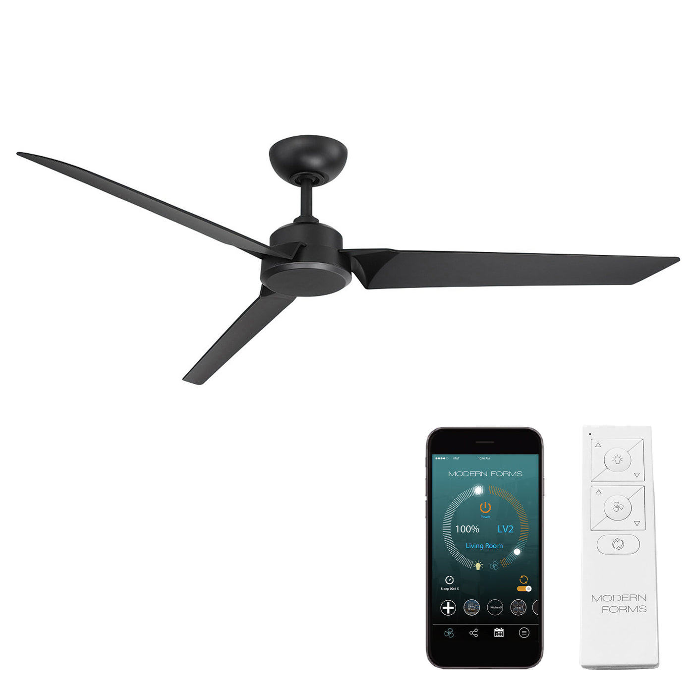 Roboto 3-Blade Ceiling Fan Ceiling Fan Modern Forms