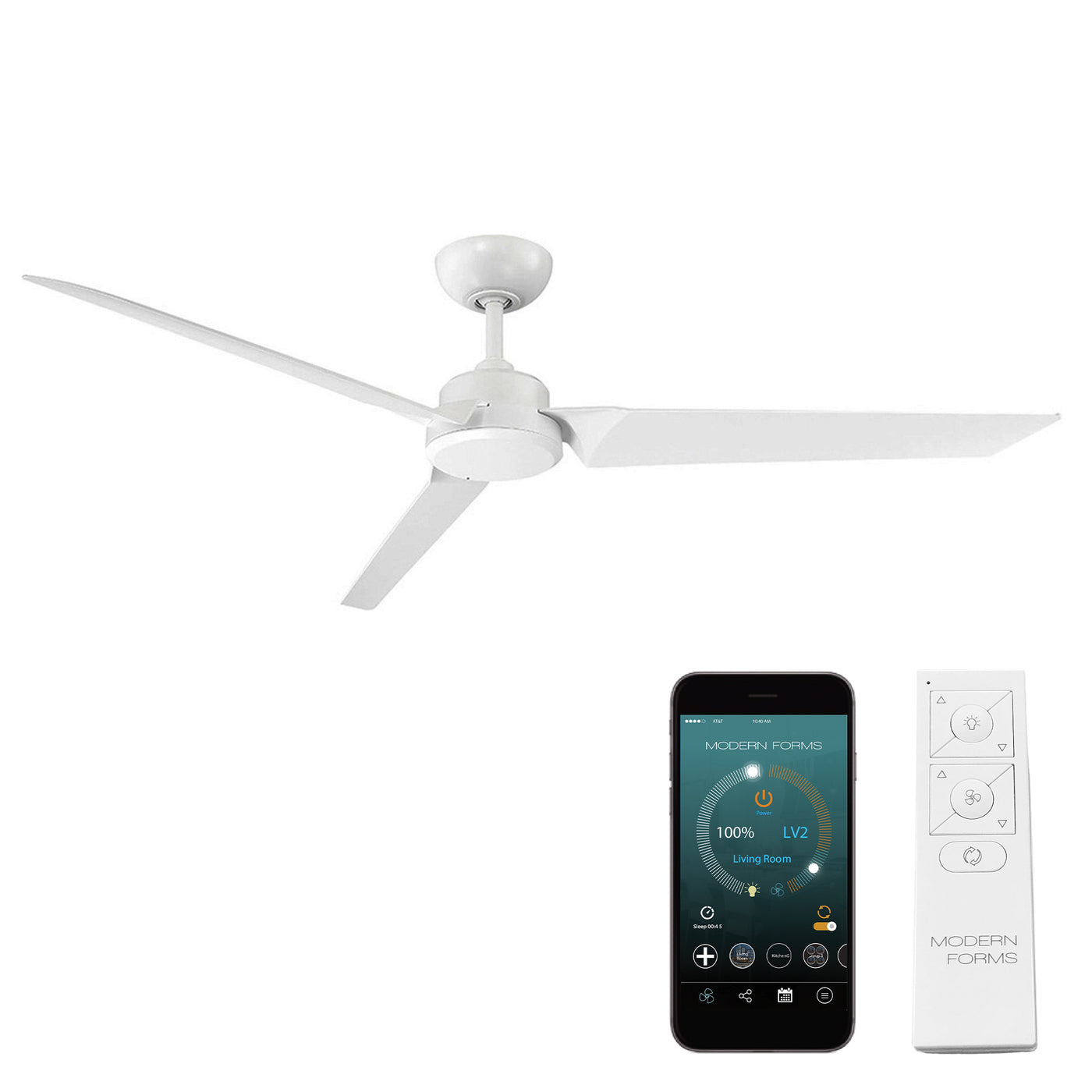 Roboto 3-Blade Ceiling Fan Ceiling Fan Modern Forms