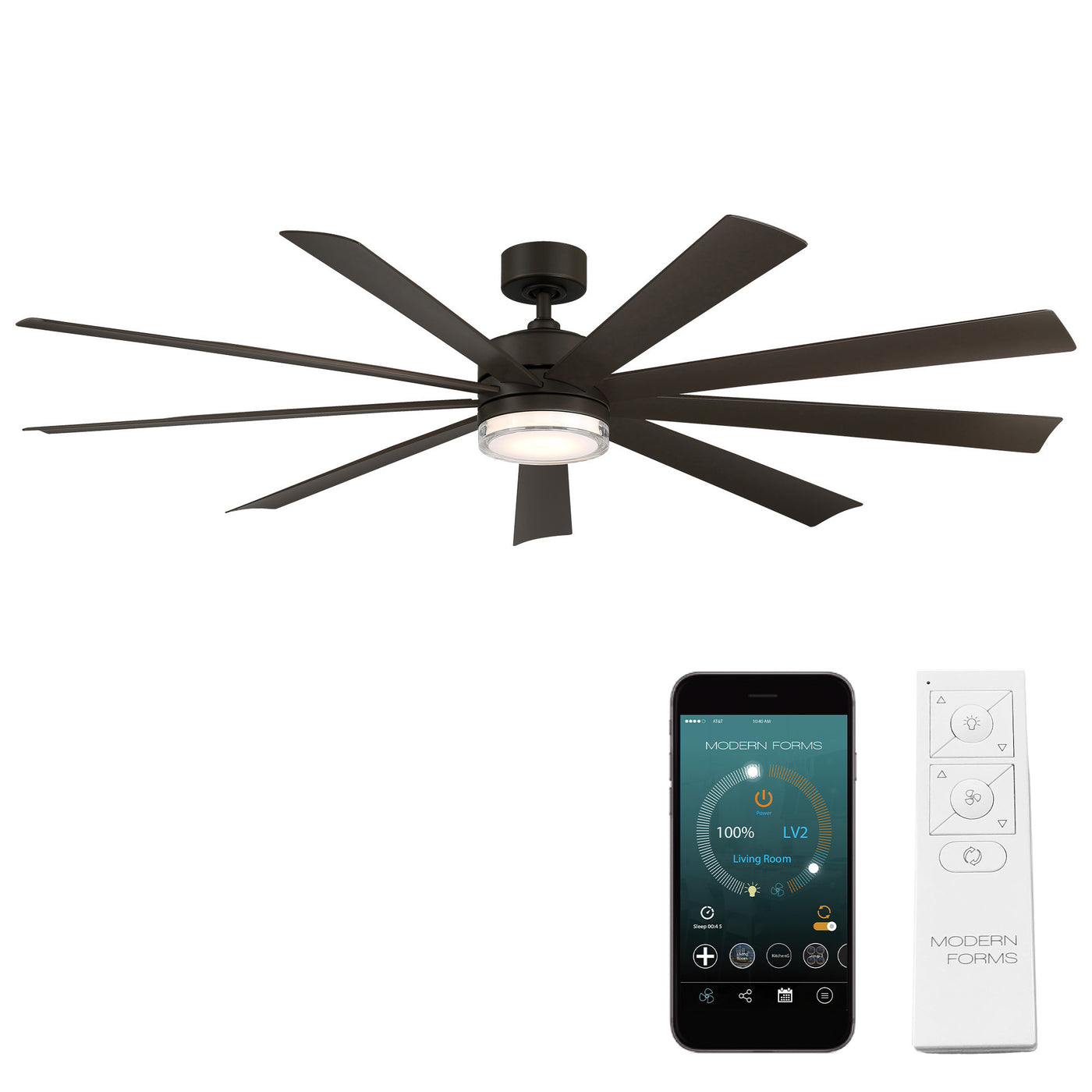 Wynd XL 9-Blade Ceiling Fan Ceiling Fan Modern Forms