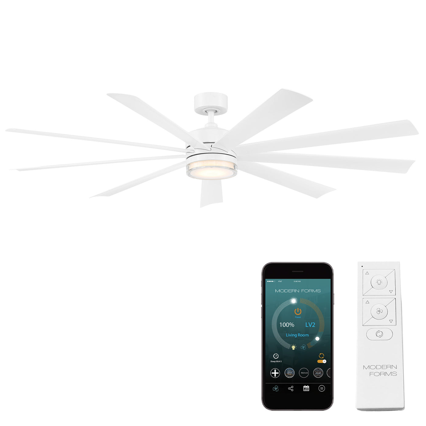 Wynd XL 9-Blade Ceiling Fan Ceiling Fan Modern Forms