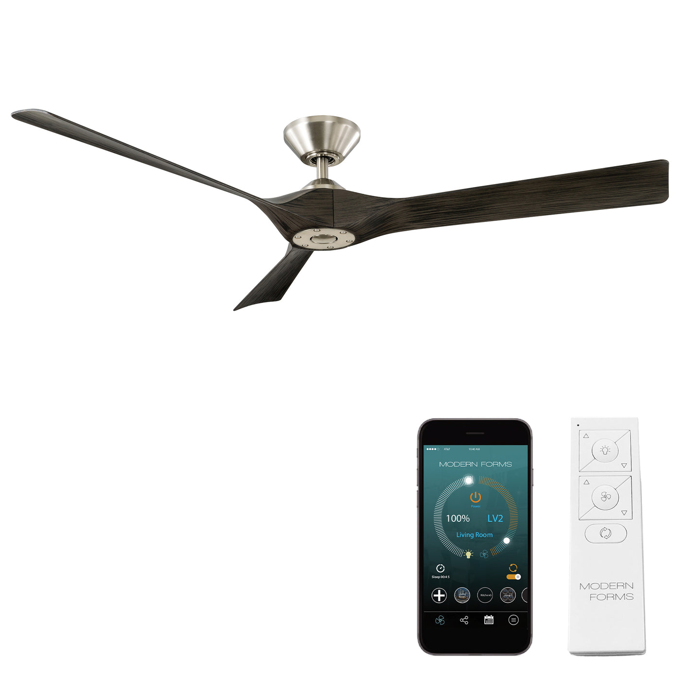 Torque 3-Blade Smart Ceiling Fan Ceiling Fan Modern Forms