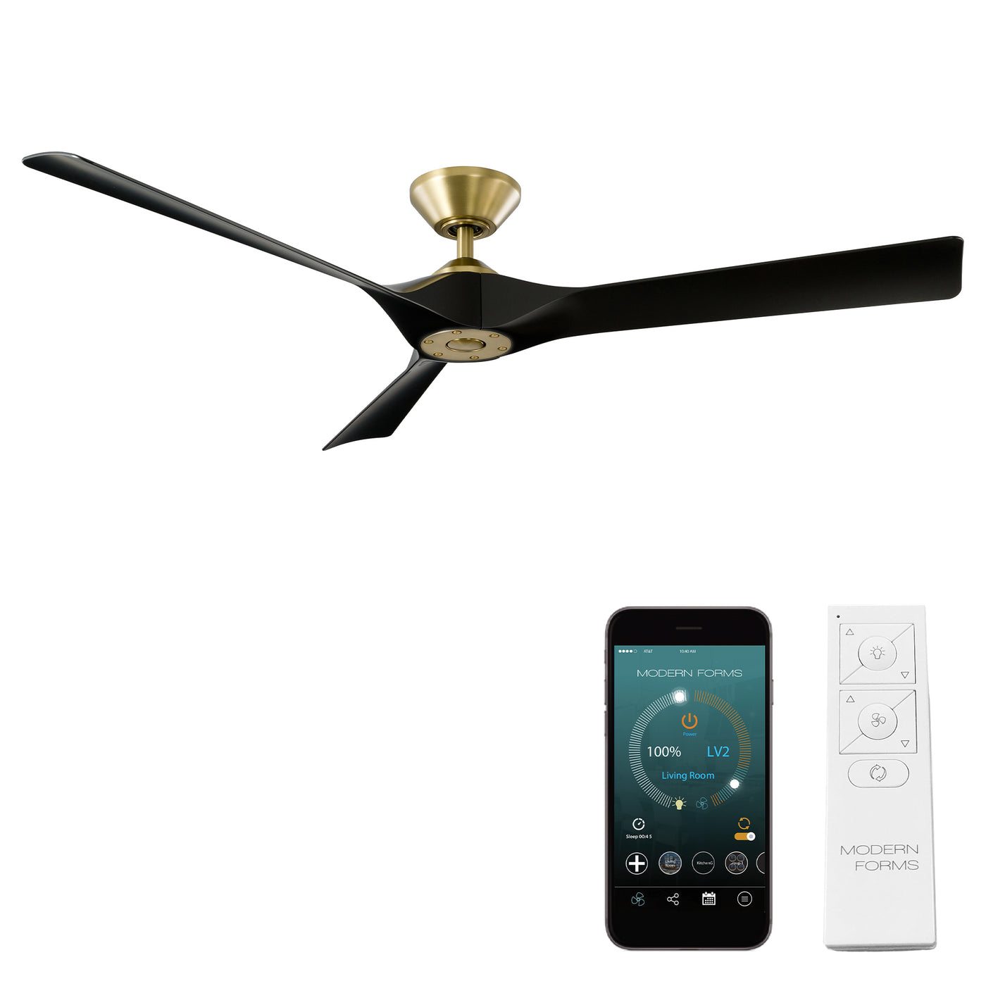 Torque 3-Blade Smart Ceiling Fan Ceiling Fan Modern Forms