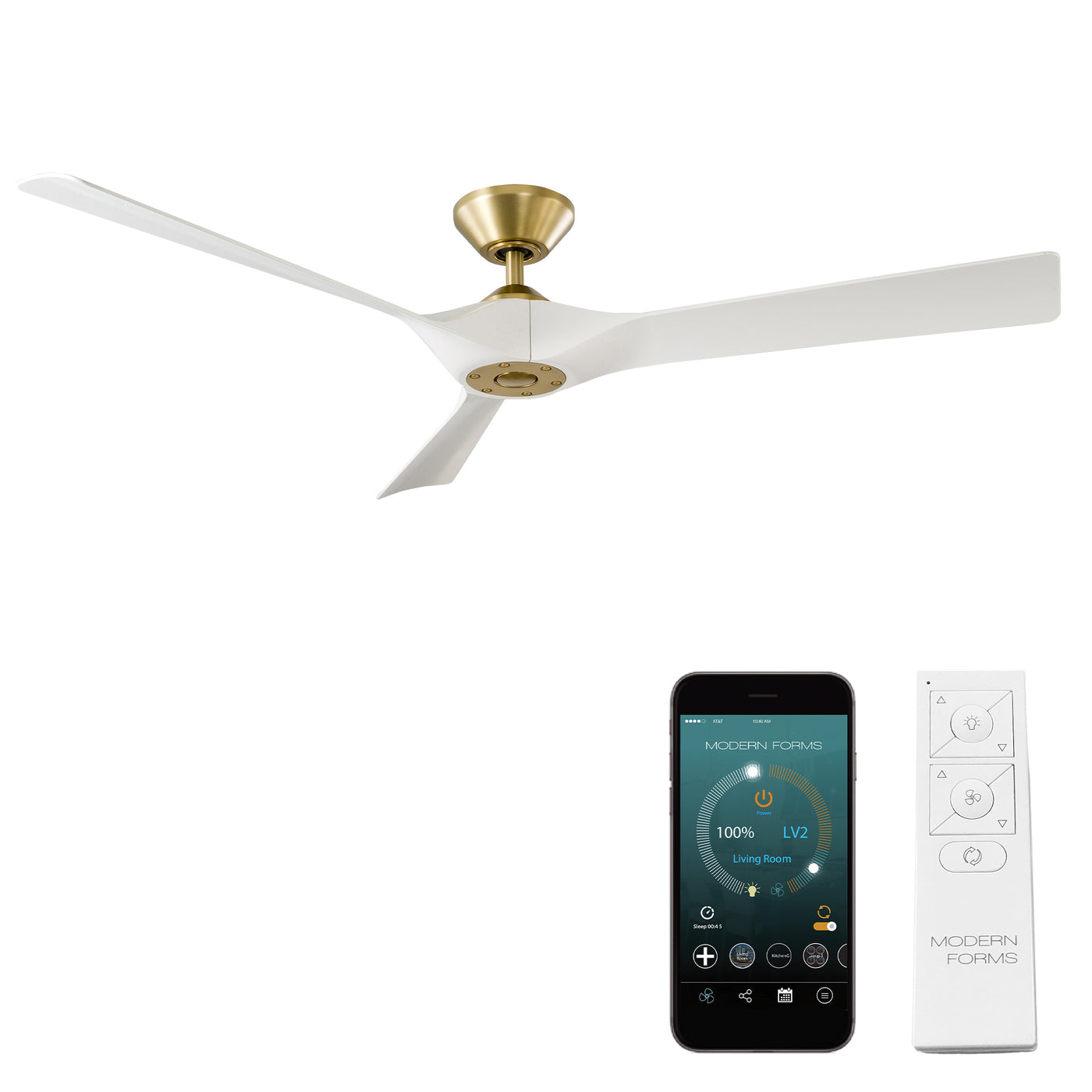 Torque 3-Blade Smart Ceiling Fan Ceiling Fan Modern Forms