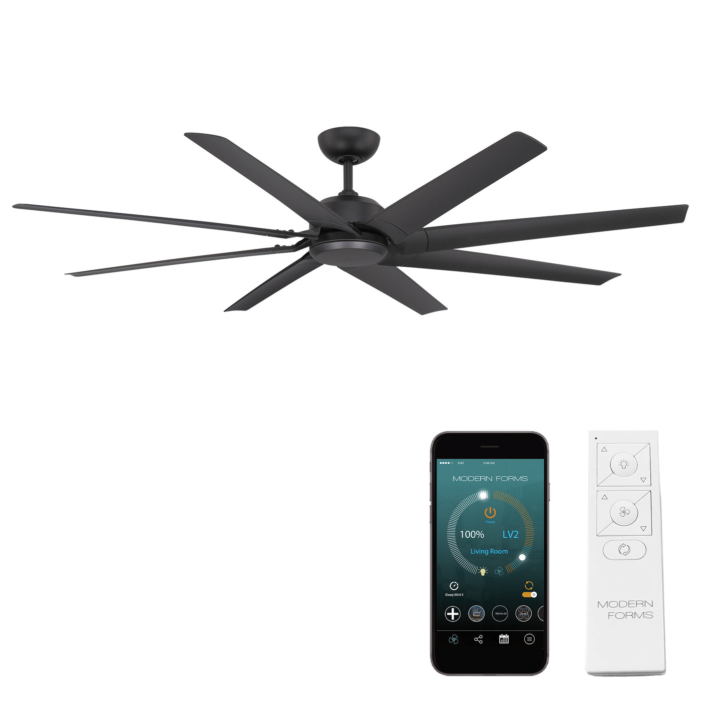 Roboto XL 8-Blade Smart Ceiling Fan Ceiling Fan Modern Forms