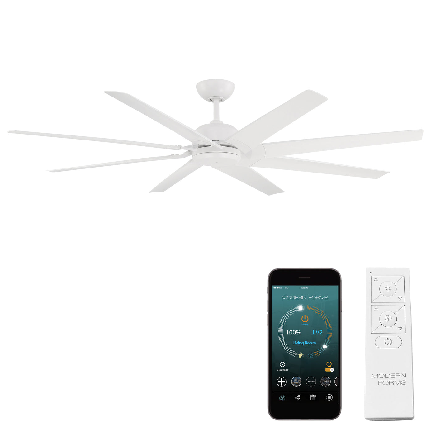 Roboto XL 8-Blade Smart Ceiling Fan Ceiling Fan Modern Forms