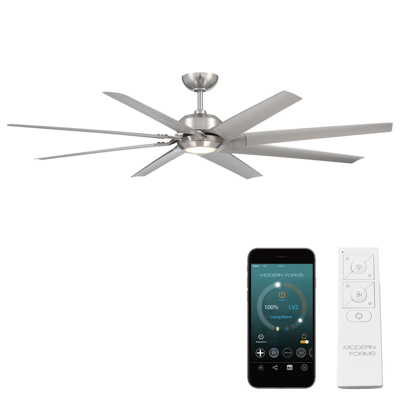 Roboto XL 8-Blade Smart Ceiling Fan Ceiling Fan Modern Forms