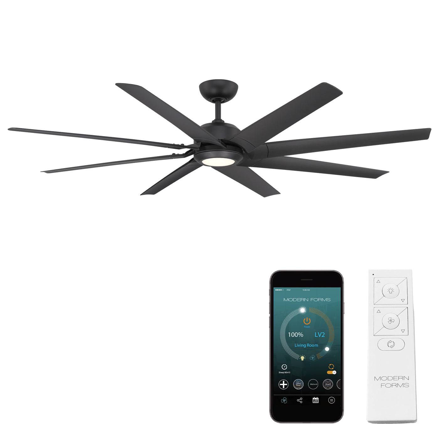 Roboto XL 8-Blade Smart Ceiling Fan Ceiling Fan Modern Forms