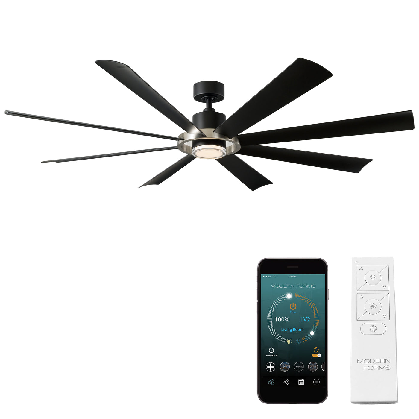 Aura 8-Blade Smart Ceiling Fan Ceiling Fan Modern Forms