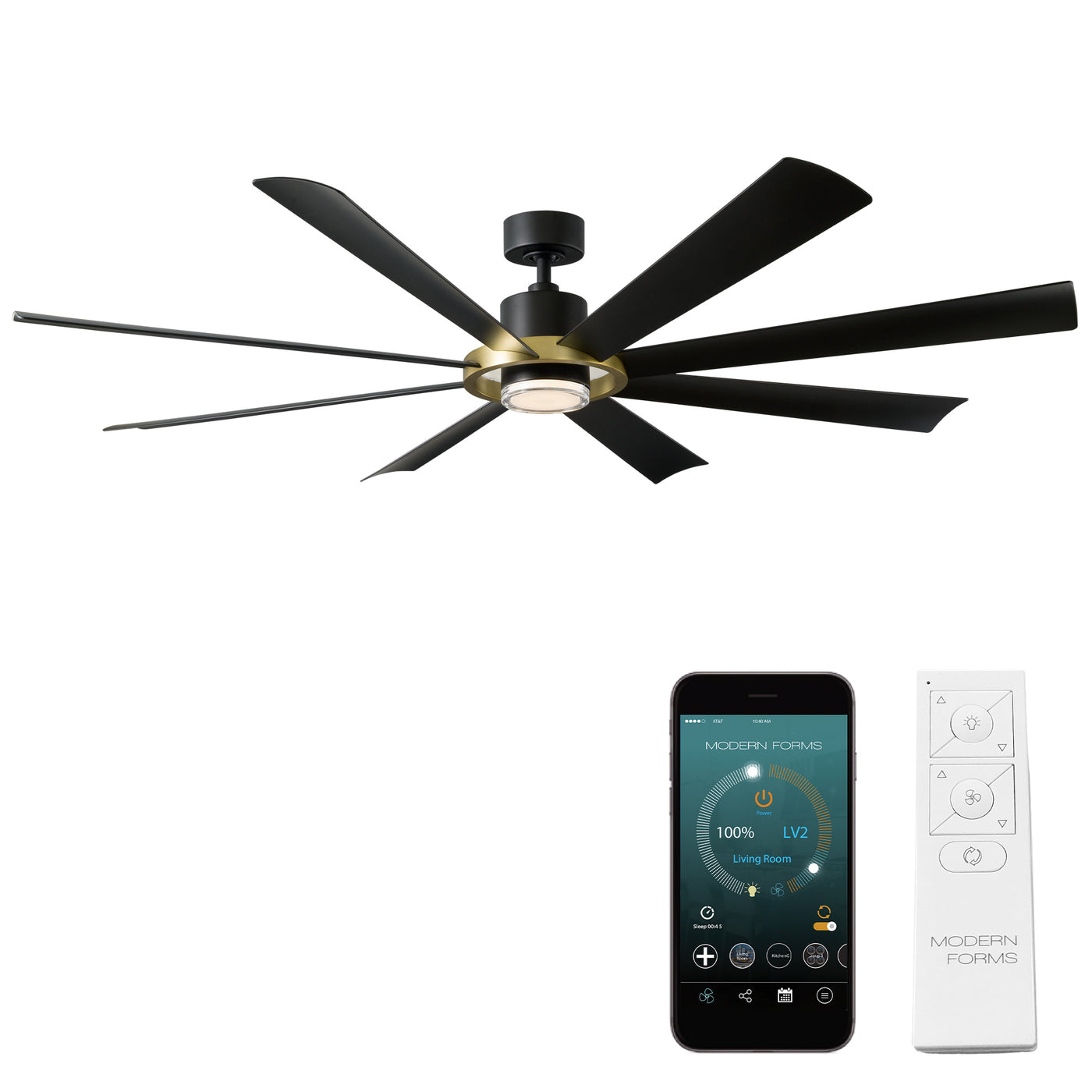 Aura 8-Blade Smart Ceiling Fan Ceiling Fan Modern Forms