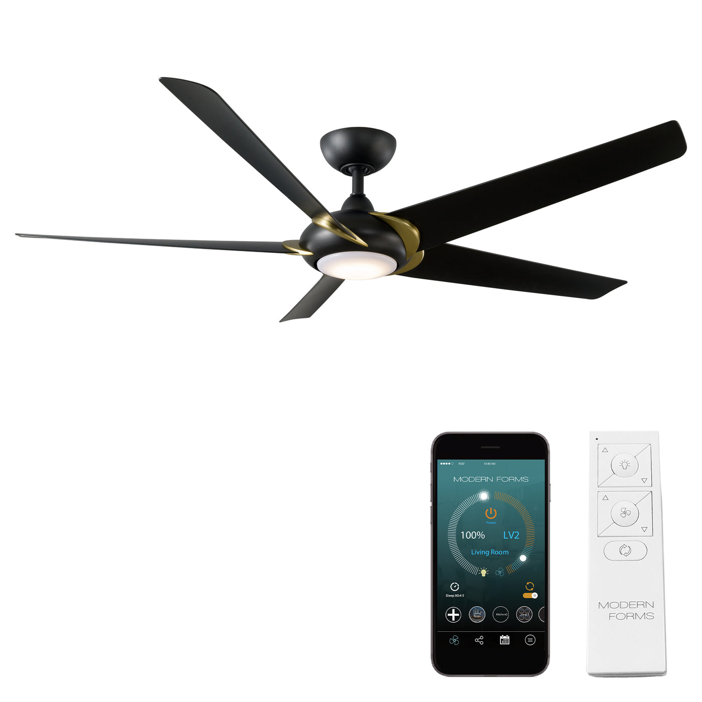 Lucid 5-Blade Smart Ceiling Fan Ceiling Fan Modern Forms