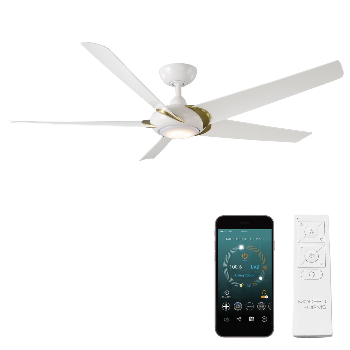 Lucid 5-Blade Smart Ceiling Fan Ceiling Fan Modern Forms