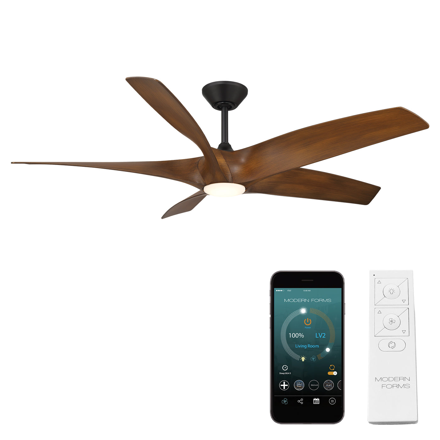 Zephyr 5 5-Blade Smart Ceiling Fan Ceiling Fan Modern Forms