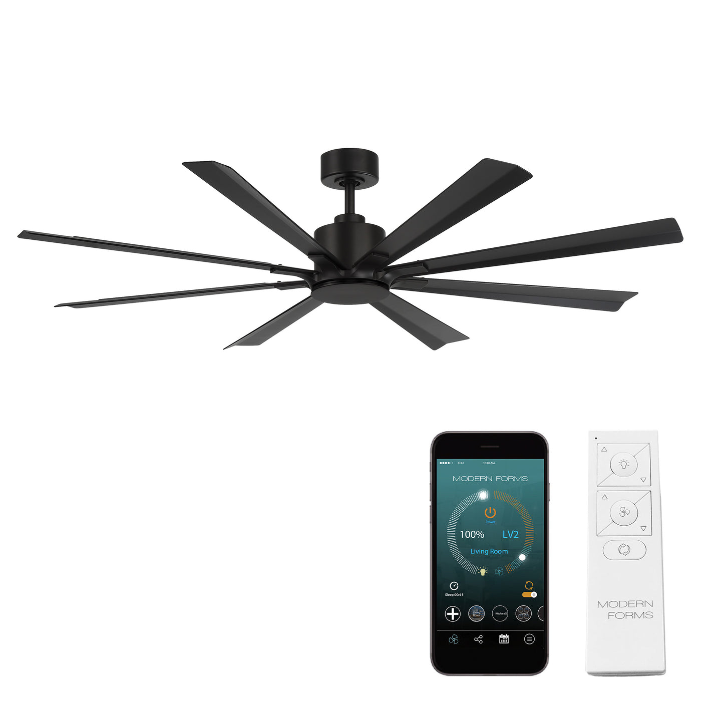 Size Matters 8-Blade Smart Ceiling Fan Ceiling Fan Modern Forms