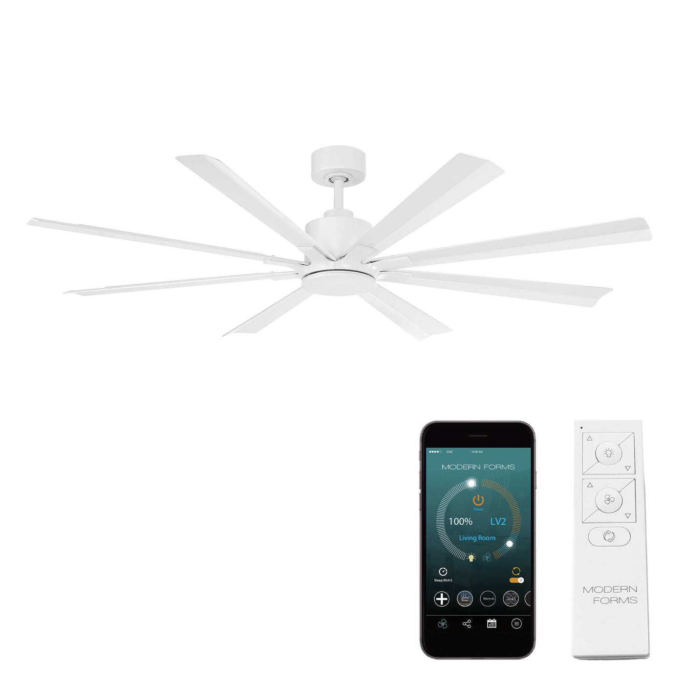 Size Matters 8-Blade Smart Ceiling Fan Ceiling Fan Modern Forms