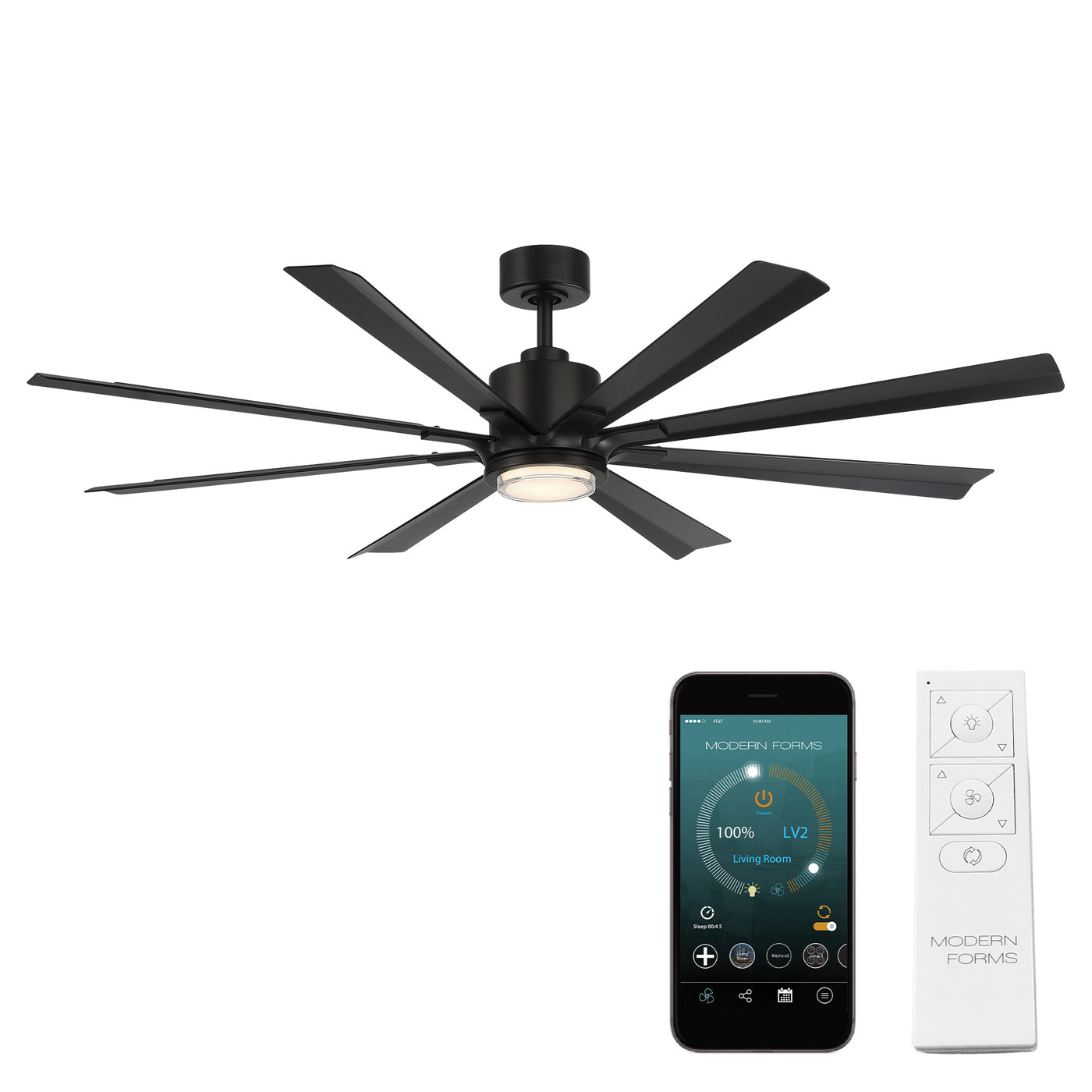 Size Matters 8-Blade Smart Ceiling Fan Ceiling Fan Modern Forms