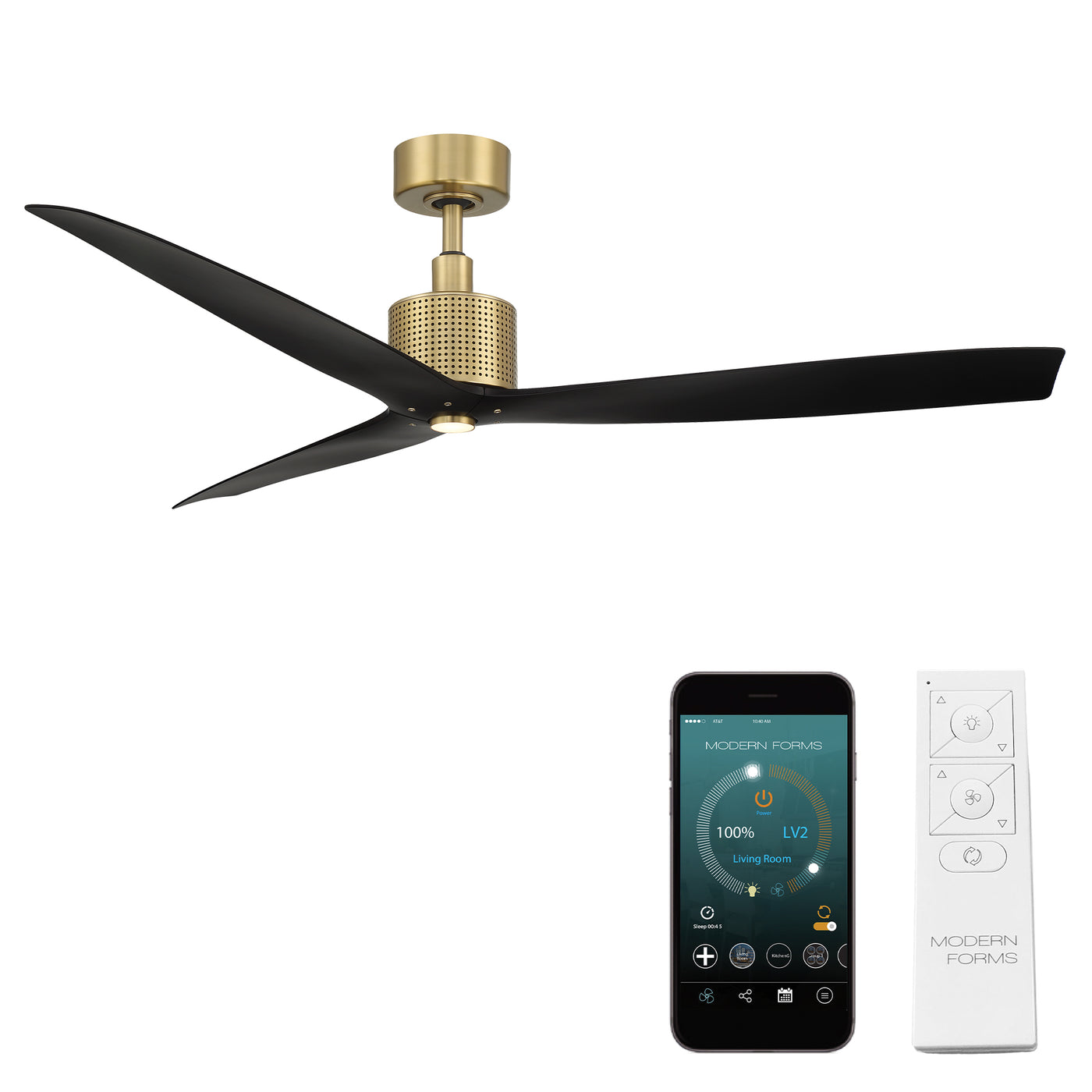 Spinster 3-Blade Smart Ceiling Fan Ceiling Fan Modern Forms