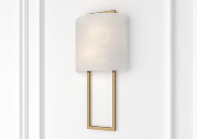 Fremont 2 Light Vibrant Gold Sconce Wall Sconce Crystorama