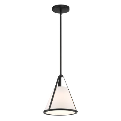 Fulton 1 Light Black Pendant Pendant Crystorama