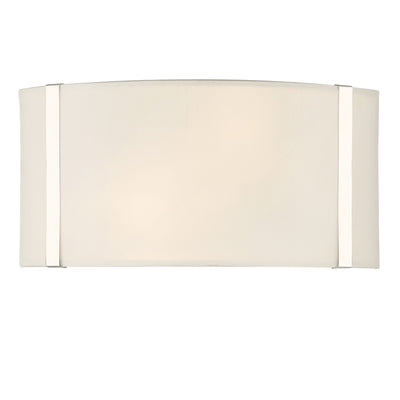 Fulton 2 Light Polished Nickel Sconce Wall Sconce Crystorama