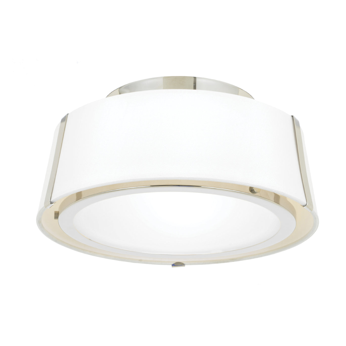 Fulton 2 Light Polished Nickel Semi Flush Mount Semi Flush Crystorama