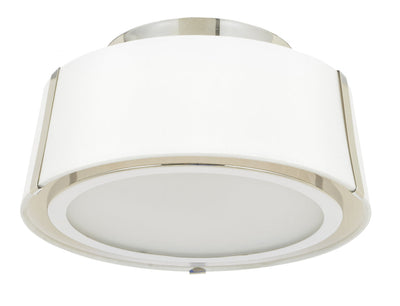 Fulton 2 Light Polished Nickel Semi Flush Mount Semi Flush Crystorama